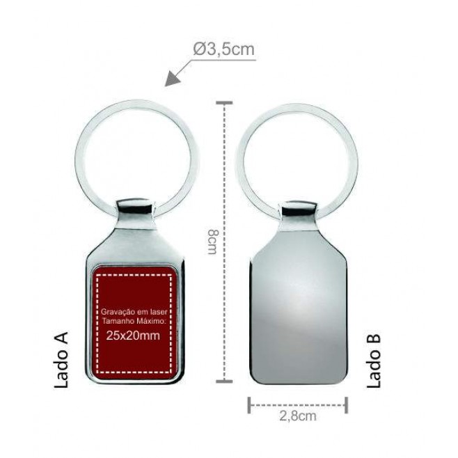 Caneta E Chaveiro Em Abs / Metal Personalizada