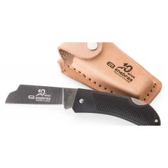 Canivete Com Cabo Emborrachado e Bainha em Couro