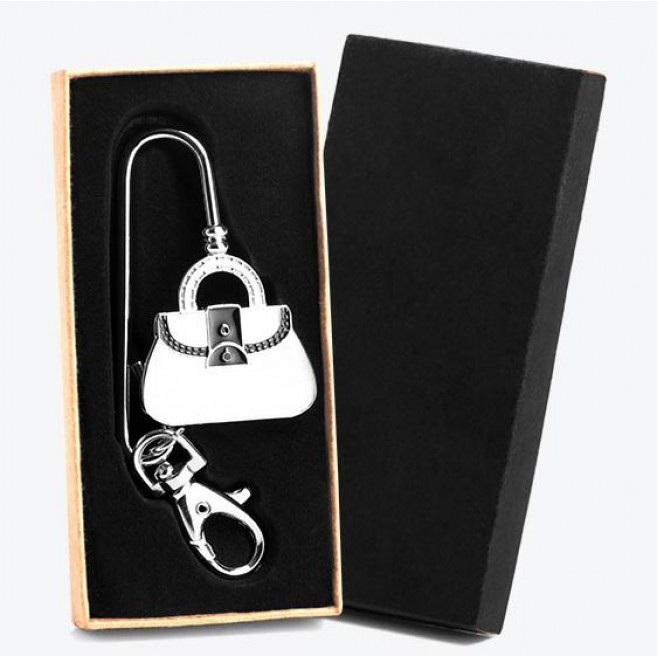 Chaveiro em Metal Com Formato de Bolsa