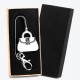 Chaveiro em Metal Com Formato de Bolsa