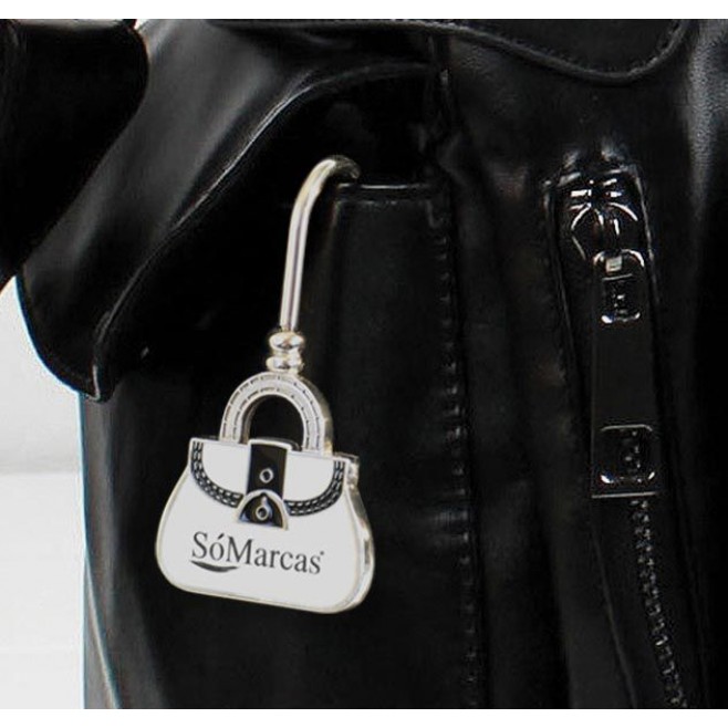Chaveiro em Metal Com Formato de Bolsa