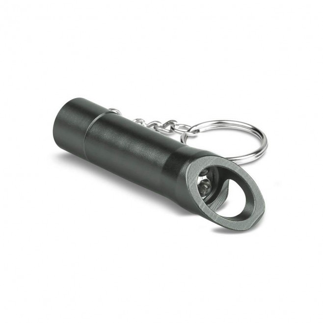 Chaveiro Lanterna em metal com 3 LEDs