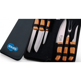 Kit de Facas e Garfo Com Estojo Frankfurt - 7 Pçs  Personalizado
