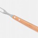 Kit De Facas Inox E Bambu Com Garfo E Estojo - 7 Pçs