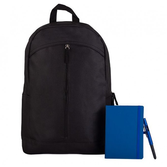 Conj. Mochila, Caderneta E Caneta - 3 Pçs