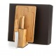 Conjunto Para Cozinha Com Cepo em Bambu / Inox - 6 Pçs