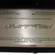 Convite Metalizado em Inox Com Porta Placa Personalizado