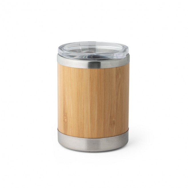 Copo de bambu e aço inox  350ml  Personalizado