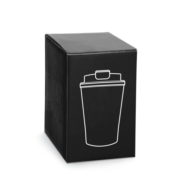 Copo de viagem em aço inox e PP  470ml Personalizado