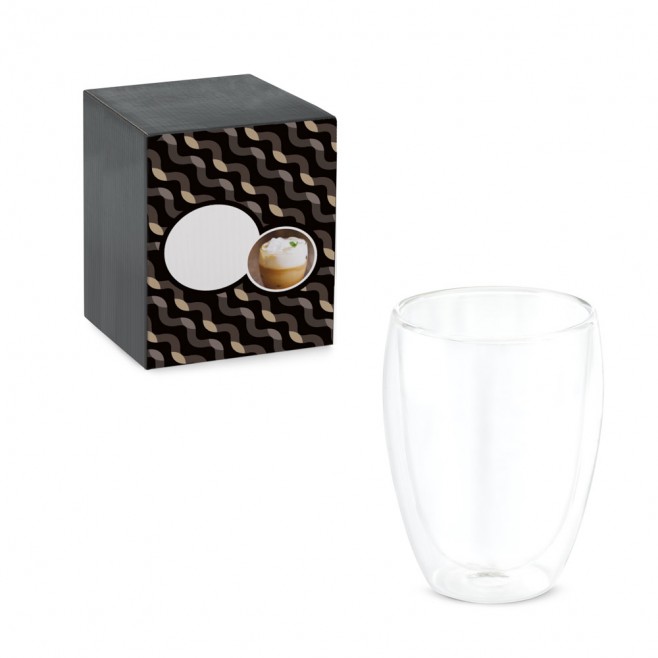 Copo em vidro borossilicato  350ml Personalizado