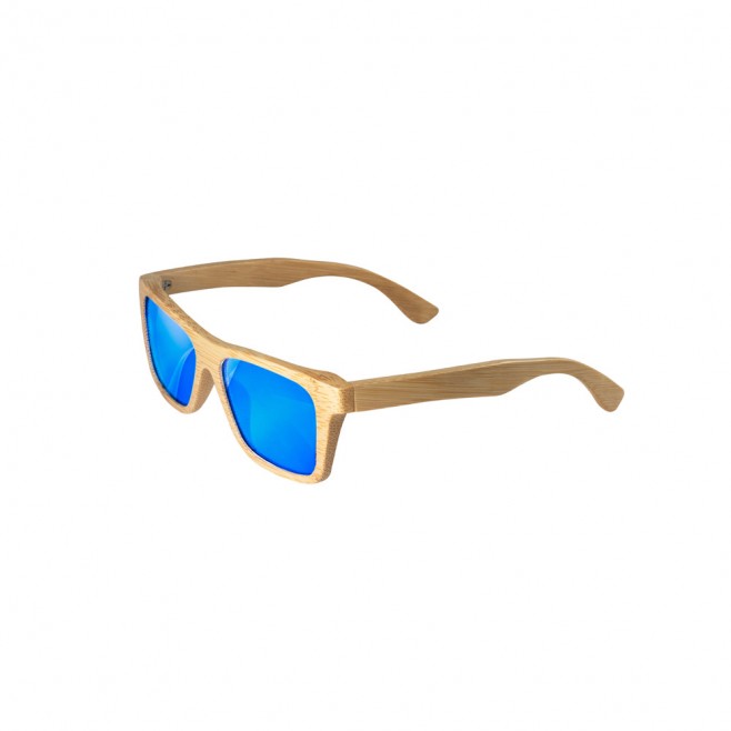 Óculos de sol em bambu com lentes espelhadas  Promocional