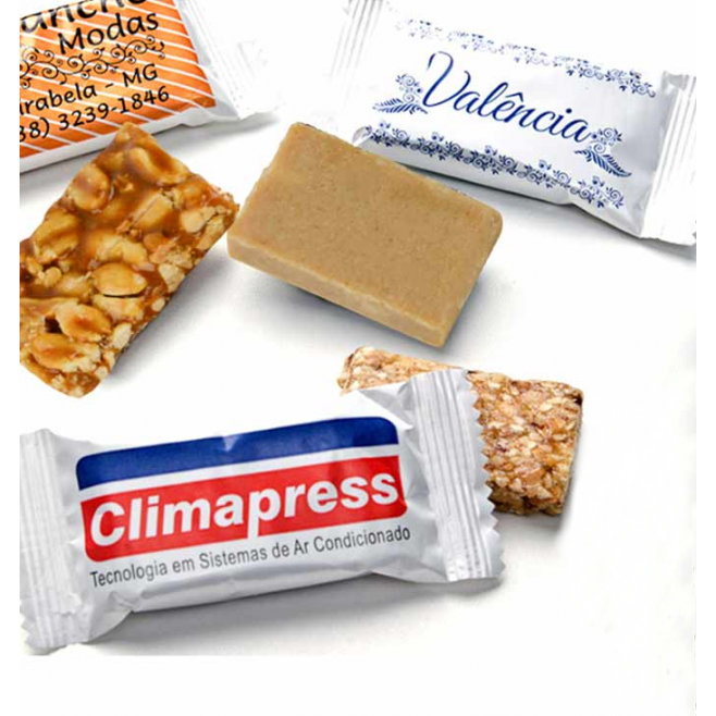 Doces em tabletes personalizado