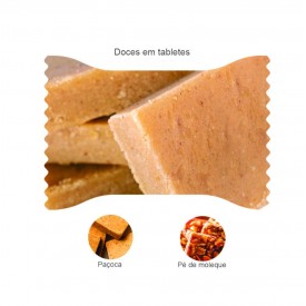 Doces em tabletes personalizado