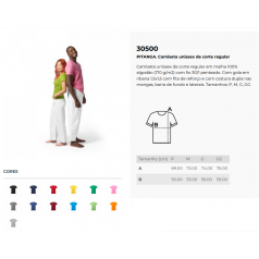 Camiseta Unissex de corte regular Personalizada