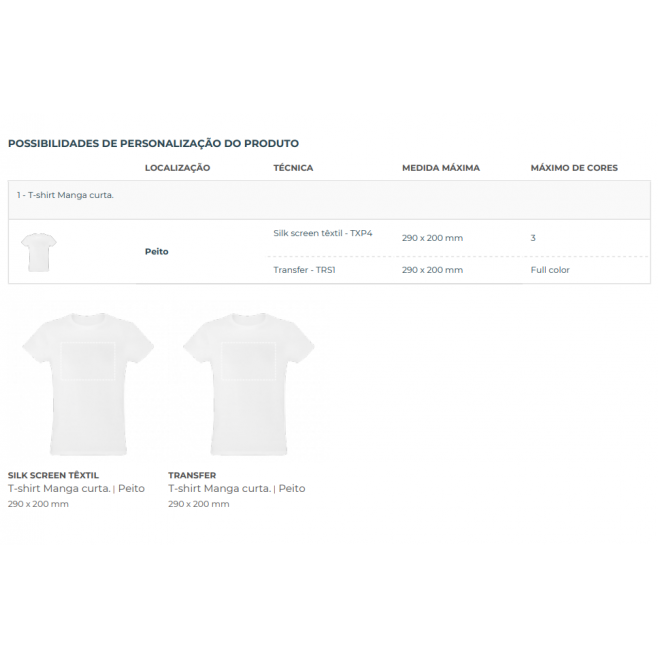 Camiseta Unissex de corte regular em malha 100% Algodão Personalizada