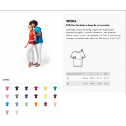 Camiseta Unissex de corte regular em Algodão Personalizada