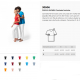 Camiseta feminina de corte cinturado em malha 100% algodão Personalizada