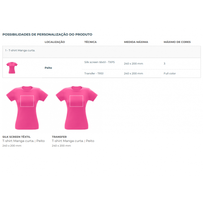 Camiseta feminina de corte cinturado em malha 100% algodão Personalizada