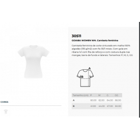 Camiseta feminina de corte cinturado em malha 100% algodão Personalizada
