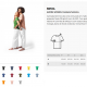 Camiseta feminina de corte cinturado em malha 100% polyester Personalizada