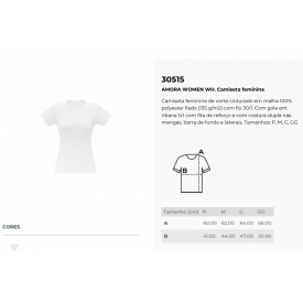 Camiseta feminina de corte cinturado em malha 100% algodão Personalizada