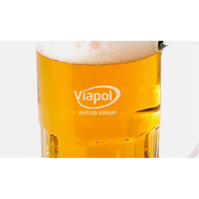 Jogo de Canecas de Vidro P/ Cerveja 340 ml - 2 Pçs  Personalizado