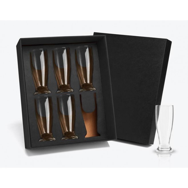Jogo de Copos Vidro P / Cerveja / Drink 200 ml - 6 Pçs