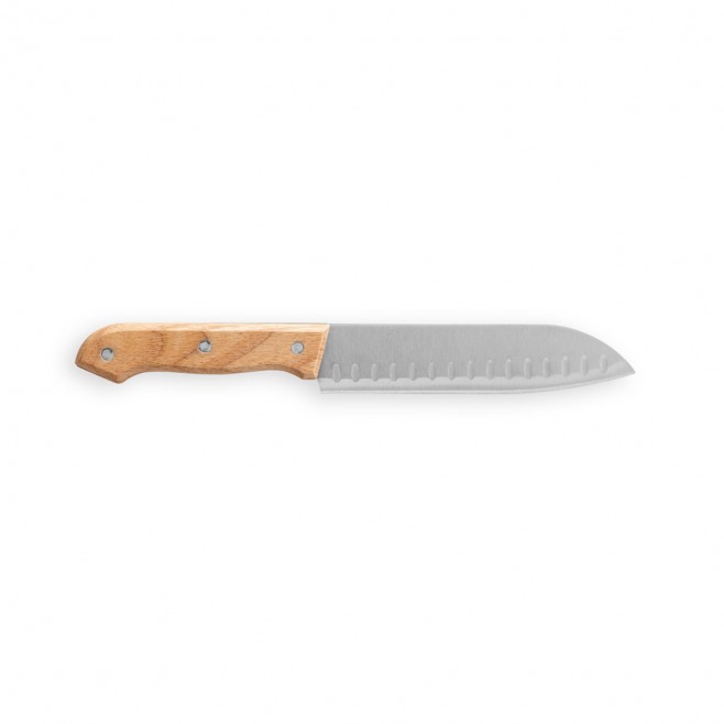 Kit Churrasco com tábua em bambu e 7 utensílios