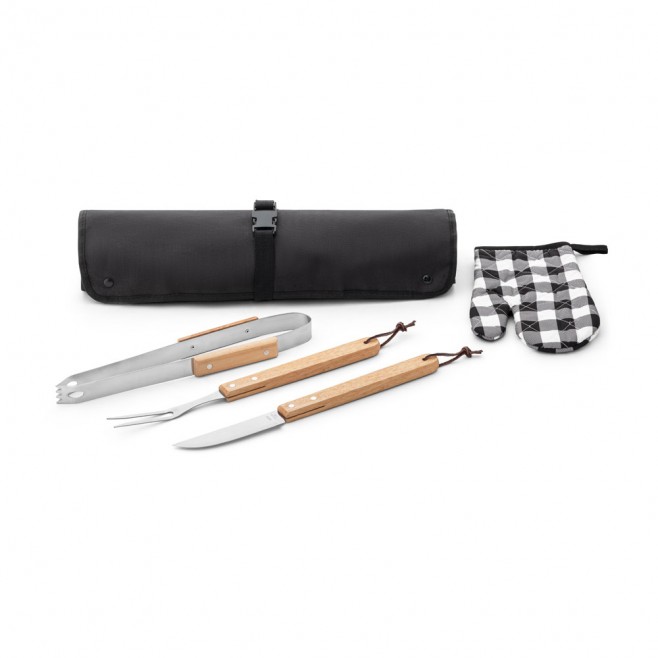 Kit Churrasco 4 Peças Promocional Com Logo