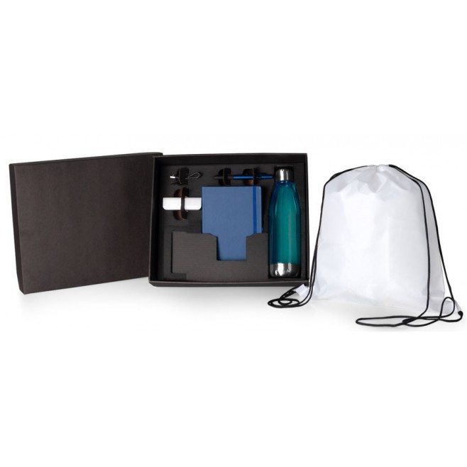 Kit Boas Vindas - Azul / Branco - 5 Pçs