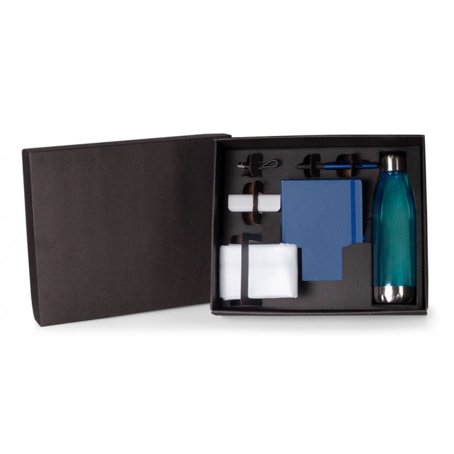 Kit Boas Vindas - Azul / Branco - 5 Pçs
