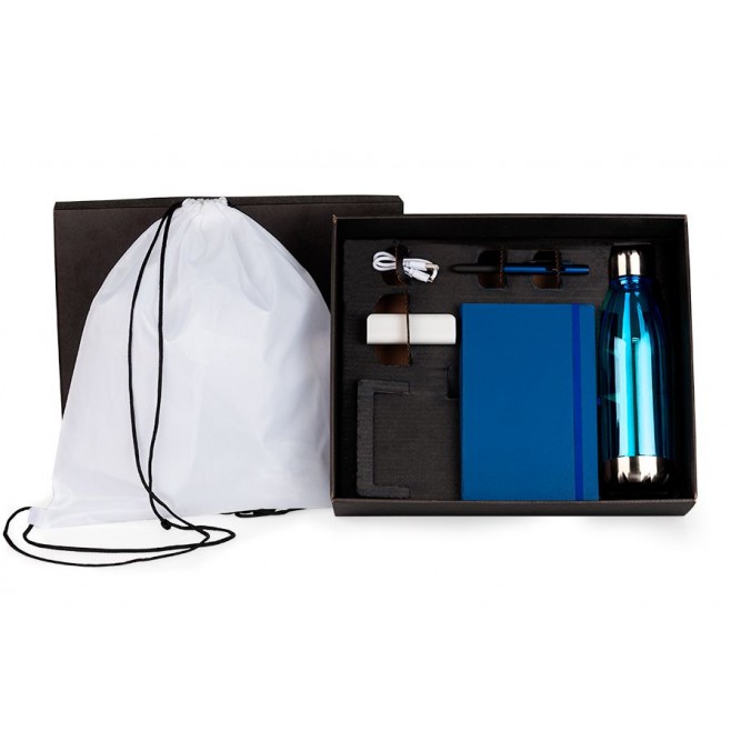 Kit Boas Vindas - Azul / Branco - 5 Pçs