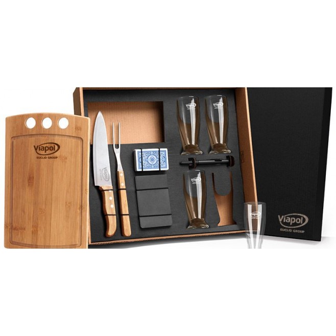 Kit Churrasco, Cerveja e Baralho  Personalizado