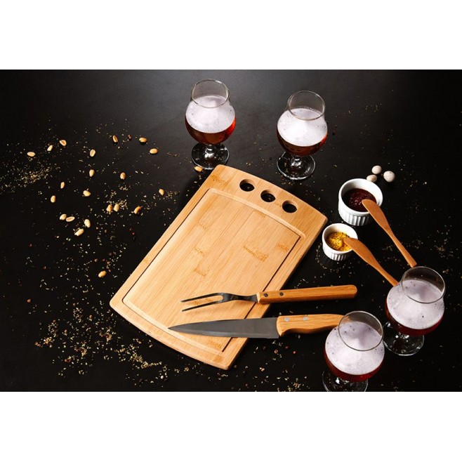 Kit Churrasco, Petisco, Cerveja E Tábua 3 Furos - 11 Pçs