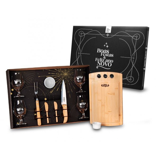 Kit Churrasco, Petisco, Cerveja E Tábua 3 Furos - 11 Pçs