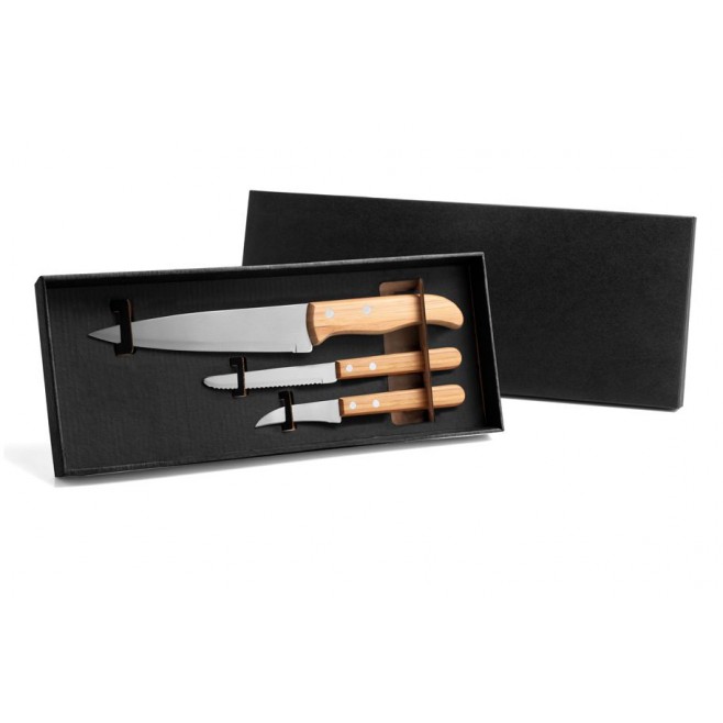 Kit Com Facas De 7", 4" E 3" - 3 Pçs