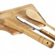 Kit Para Caipirinha Em Bambu Com Avental E Copo - 8 Pçs