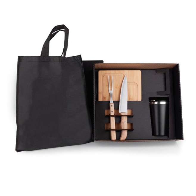 Kit Para Churrasco / Cerveja Com Sacola - 5 Pçs