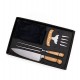 Kit Para Churrasco Com Avental - 4 Pçs