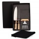 Kit Para Churrasco Com Avental - 4 Pçs