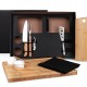 Kit Para Churrasco E Petisco Com 2 Tábuas - 11 Pçs