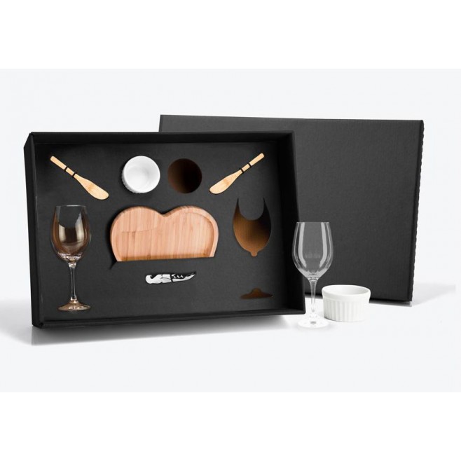 Kit Petisco e Vinho - 8 Pçs Personalizado