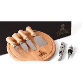 Kit Queijo e Vinho - 7 Pçs Personalizado