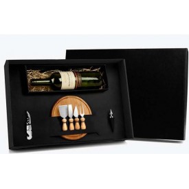 Kit Queijo e Vinho - 7 Pçs Personalizado