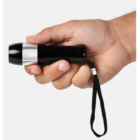 Lanterna Preta e Prata em Alumínio Personalizada