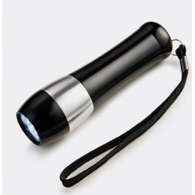 Lanterna Preta e Prata em Alumínio Personalizada