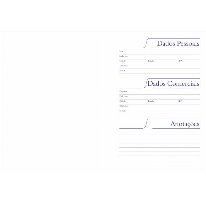 Agenda Compacta Permanente Personalizada Capa Plástica