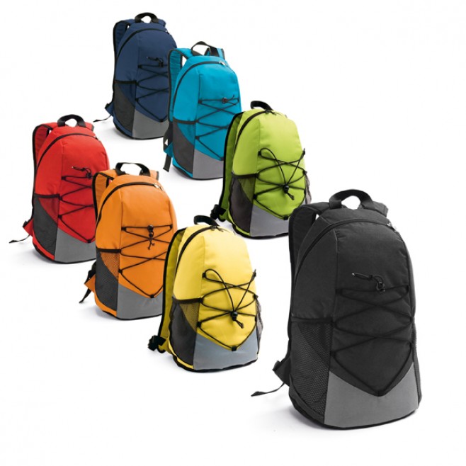 Mochila Com Bolsos Laterais em Tela Personalizada