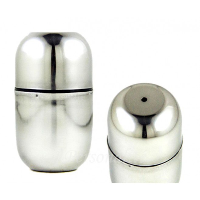 Paliteiro capsula de aço inox liso.