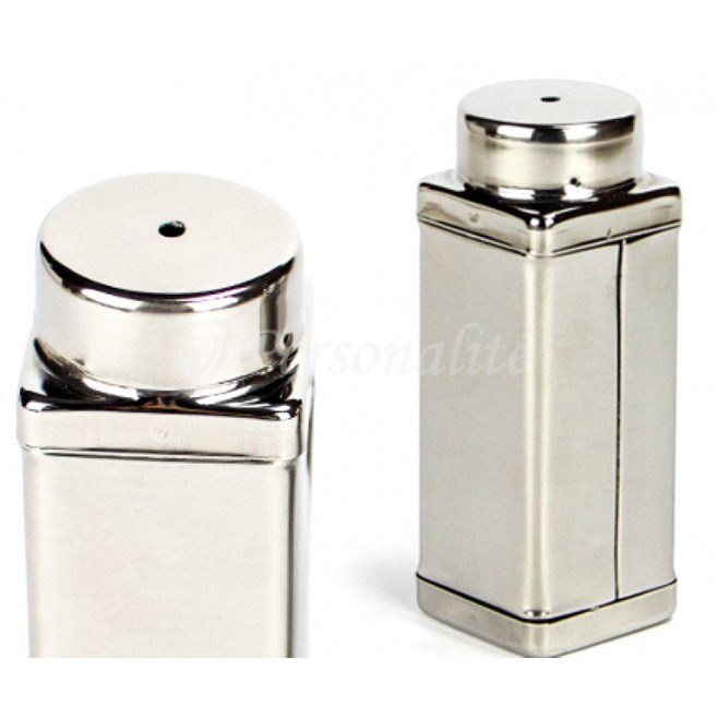 Paliteiro quadrado de aço inox liso